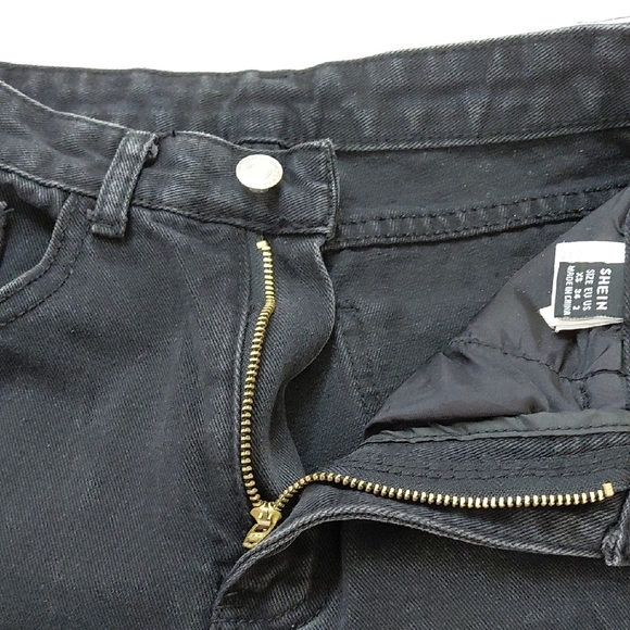 Classic Black Denim Shorts - Picture 14 of 16